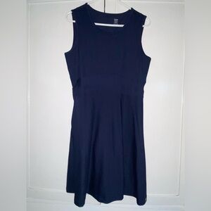 Title nine Blue Sleeveless Sheath Dress Midi